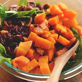 Warm Roasted Butternut Squash Salad