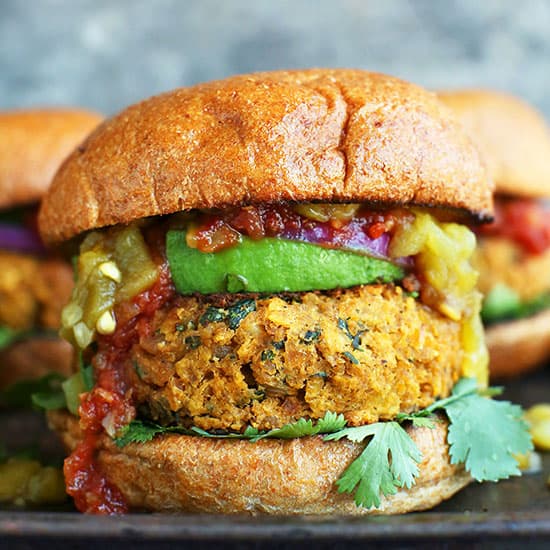 Green Chili Veggie Burgers (Mexican-Inspired)