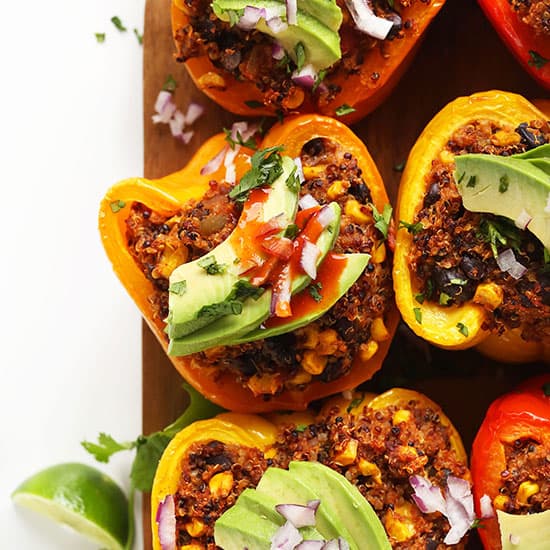 Mexican Quinoa Stuffed Peppers