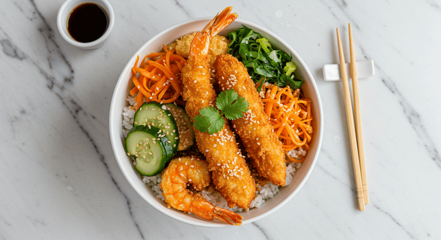 Shrimp Tempura Rice Bowl