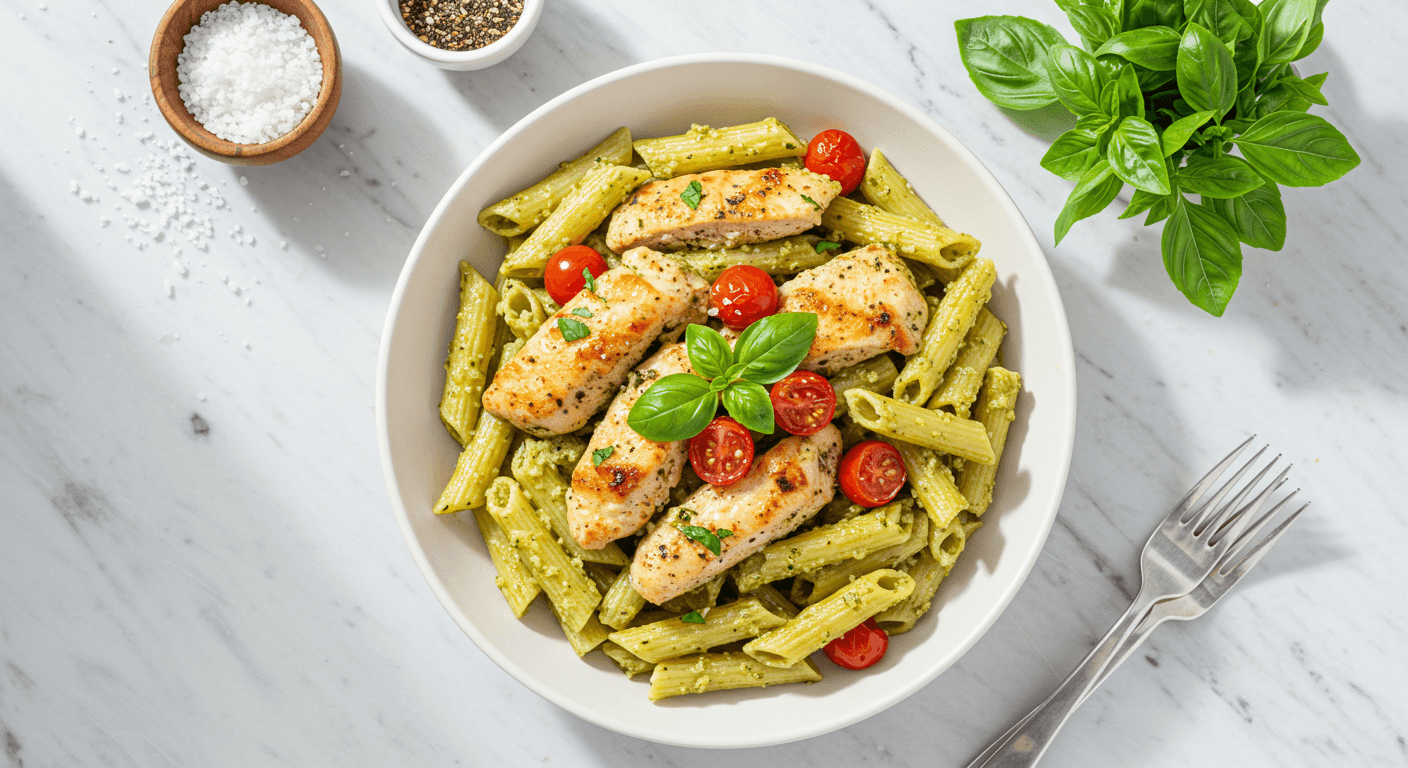 Chicken Pesto Rigatoni