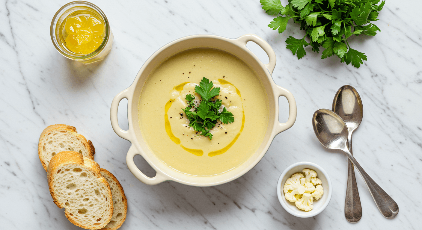 Silken Cauliflower Velouté: A French Laundry Homage