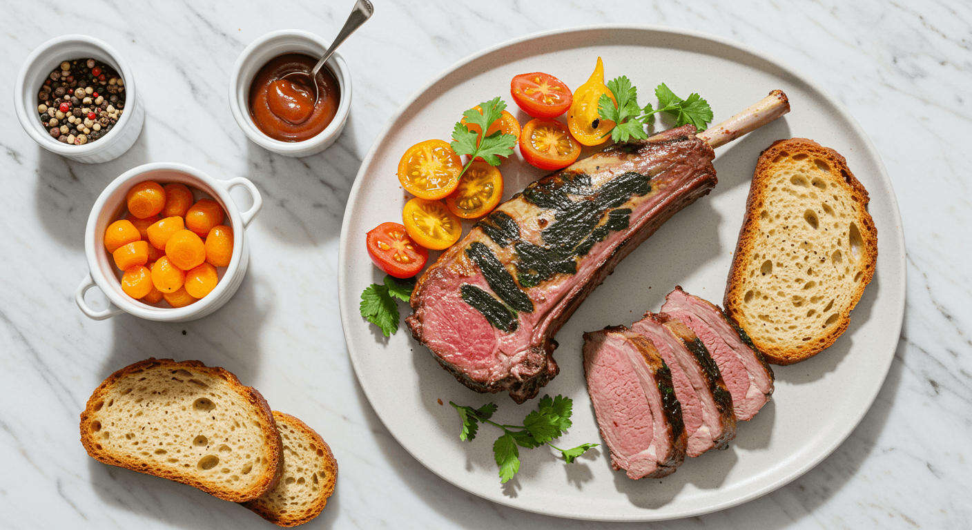 Alinea-Inspired Painted Lamb Platter