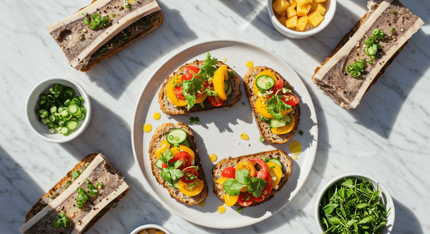 Homemade Crudités & Roasted Marrow Butter