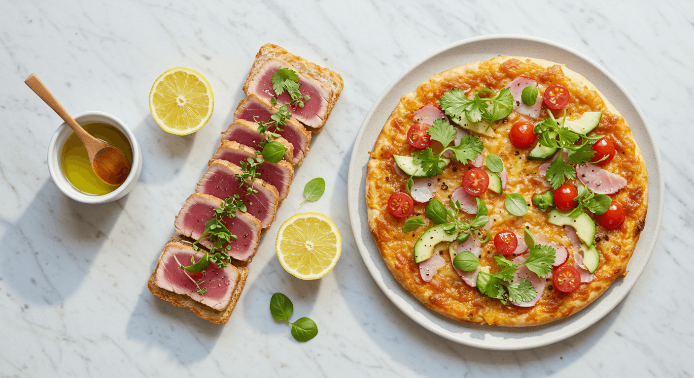 Homemade Le Bernardin-Inspired Yellowfin Tuna Carpaccio with Chive Vinaigrette