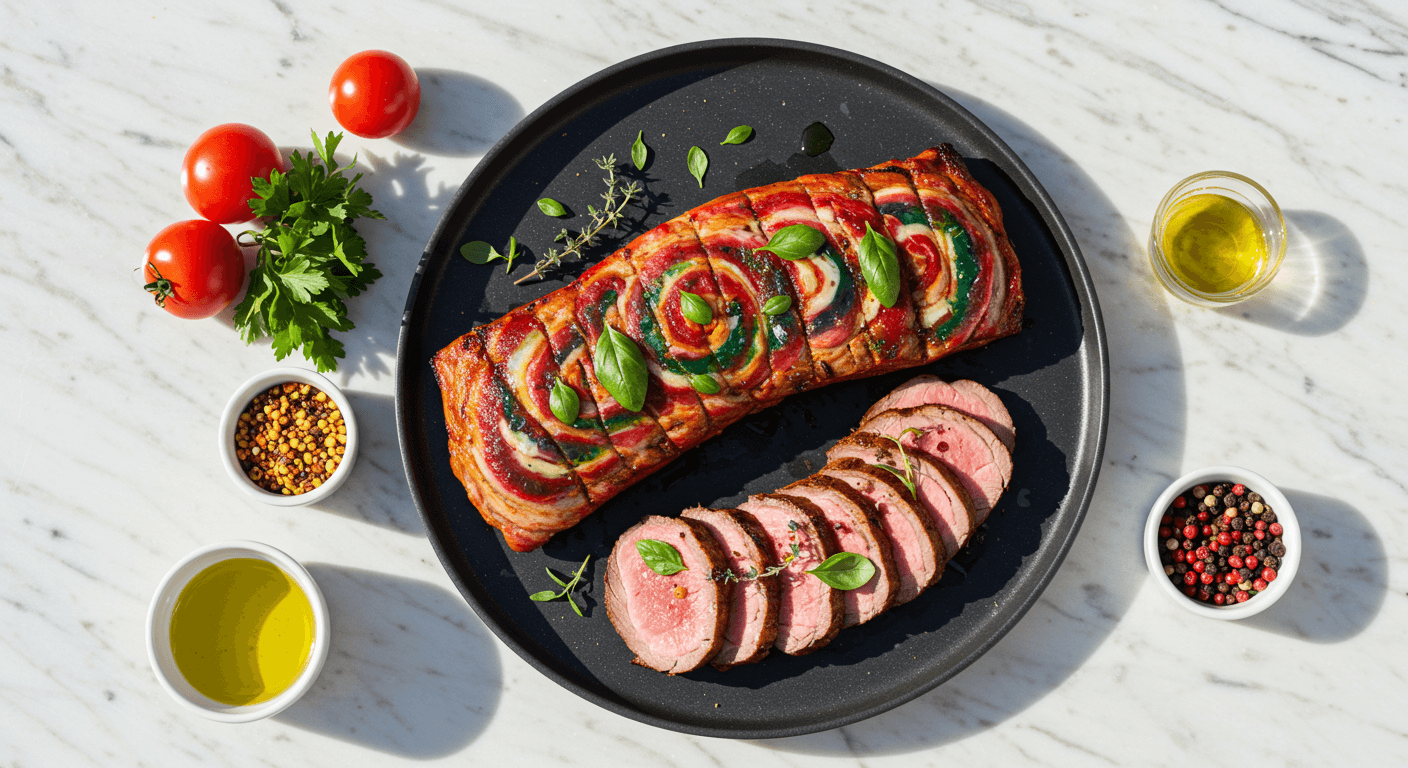 Homemade Psychedelic Canvas Beef Tenderloin