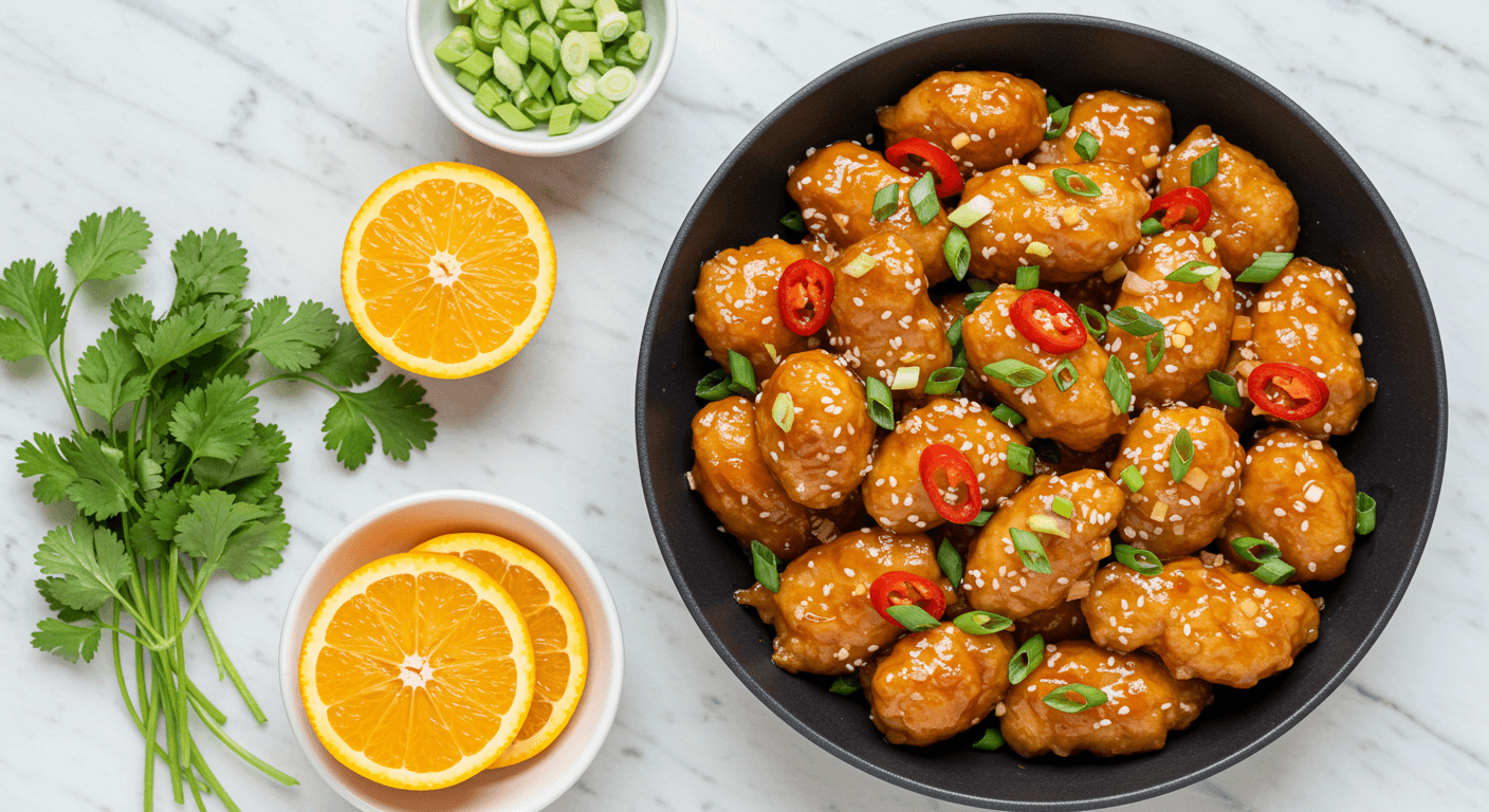 Homemade Panda-Style Orange Chicken