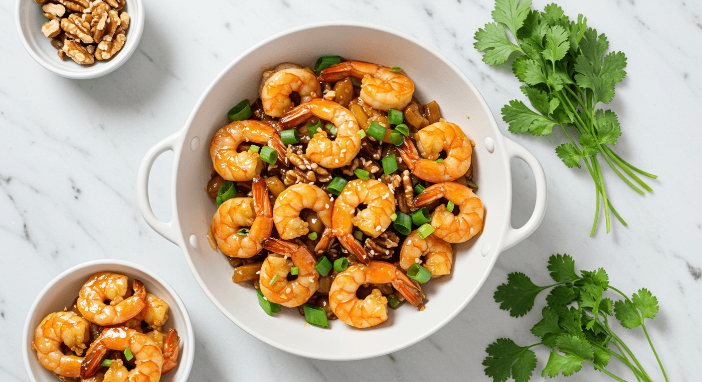 Homemade Panda-Style Honey Walnut Shrimp