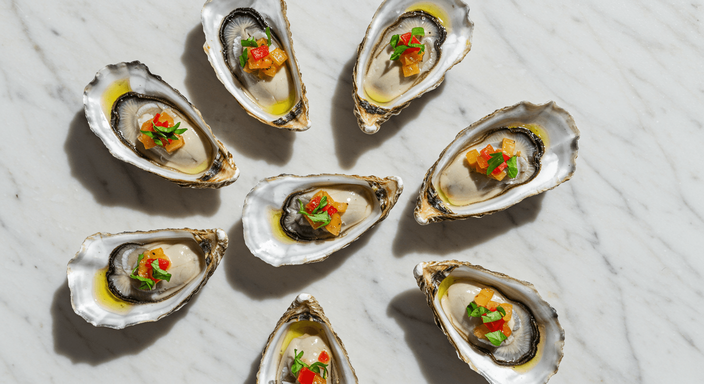 Eleven Madison Park Inspired Oysters with Dual Mignonettes