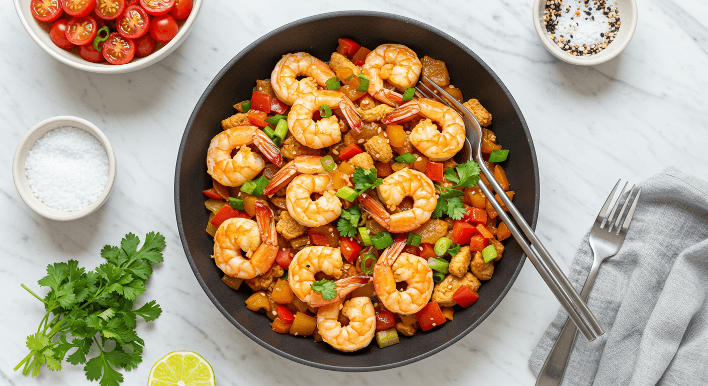 Homemade Bang-Bang Chicken & Shrimp Extravaganza