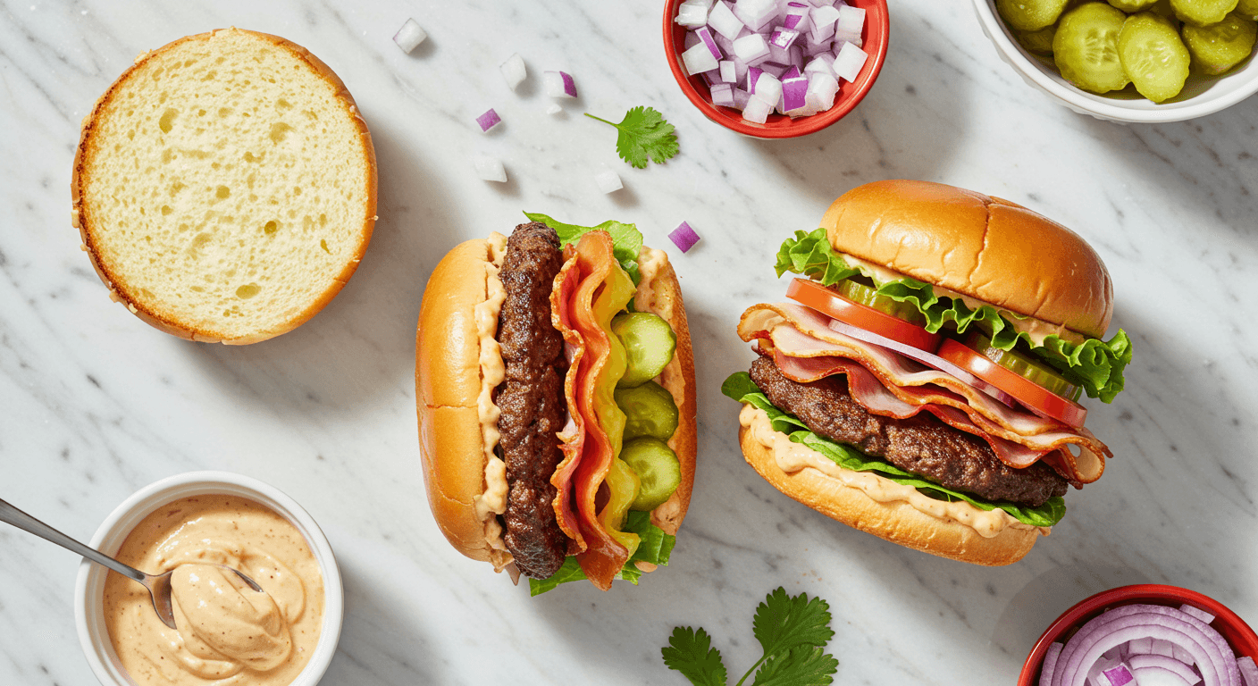 Homemade In-N-Out Style Quad Burger (4x4)