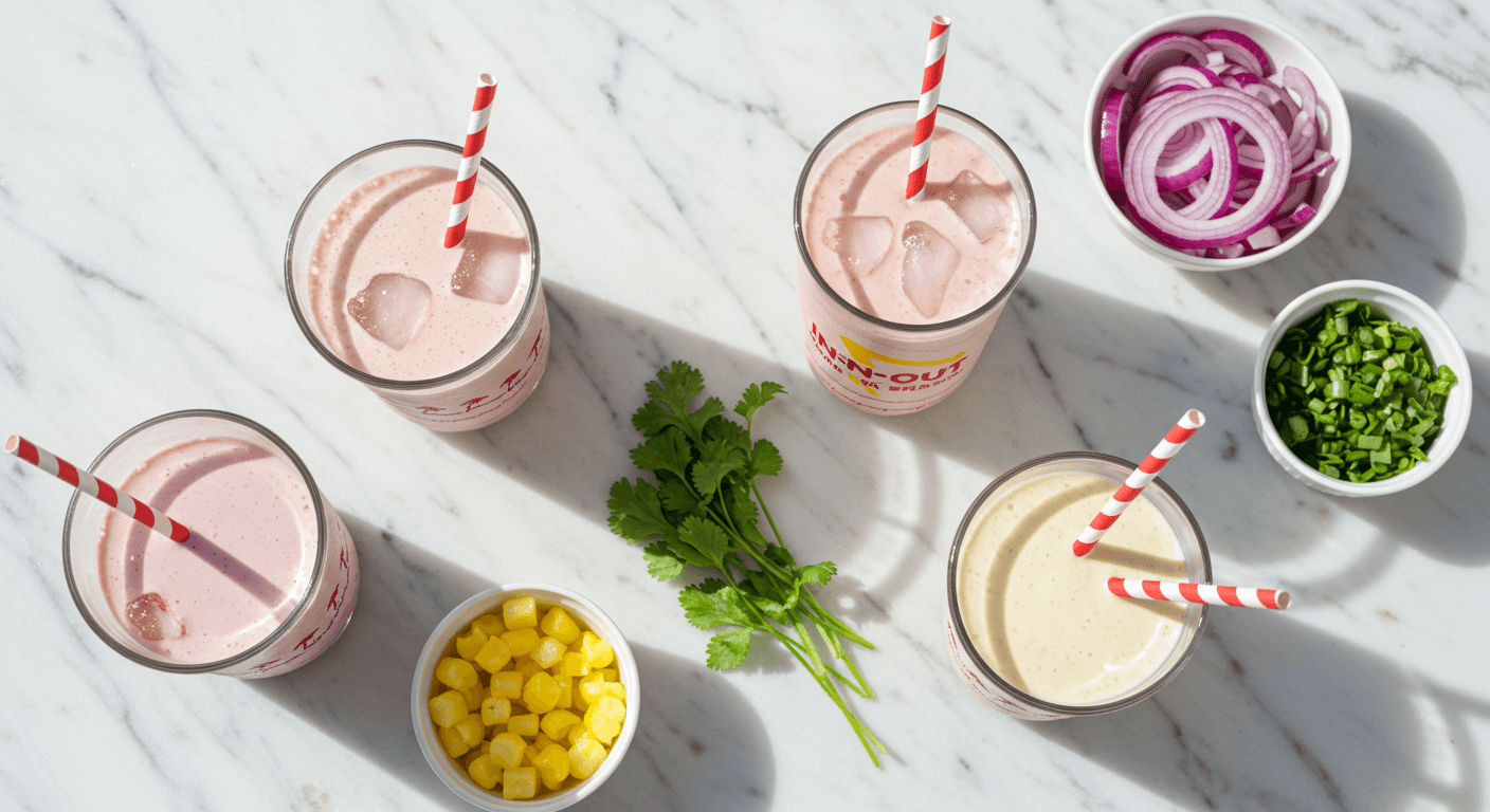 Homemade In-N-Out Style Shakes (Vanilla, Chocolate, Strawberry)