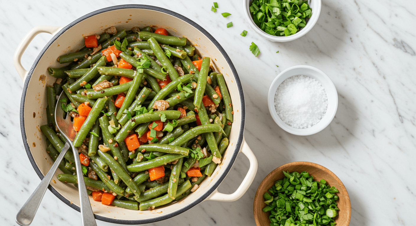 Homemade Cracker Barrel Style Green Beans