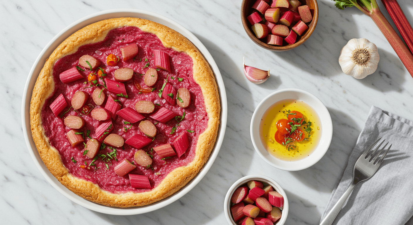 Alinea-Inspired Rhubarb Symphony