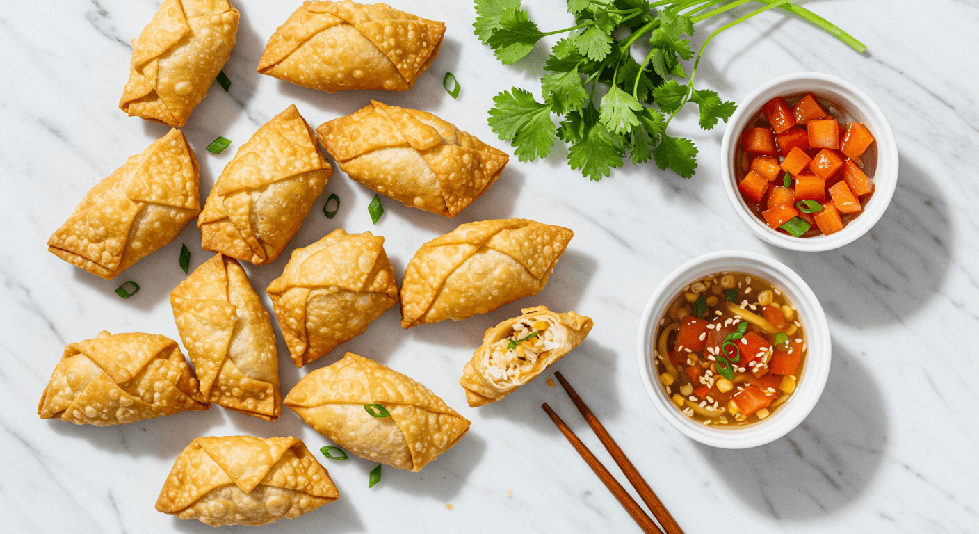 Homemade Panda Express Copycat Cream Cheese Rangoon