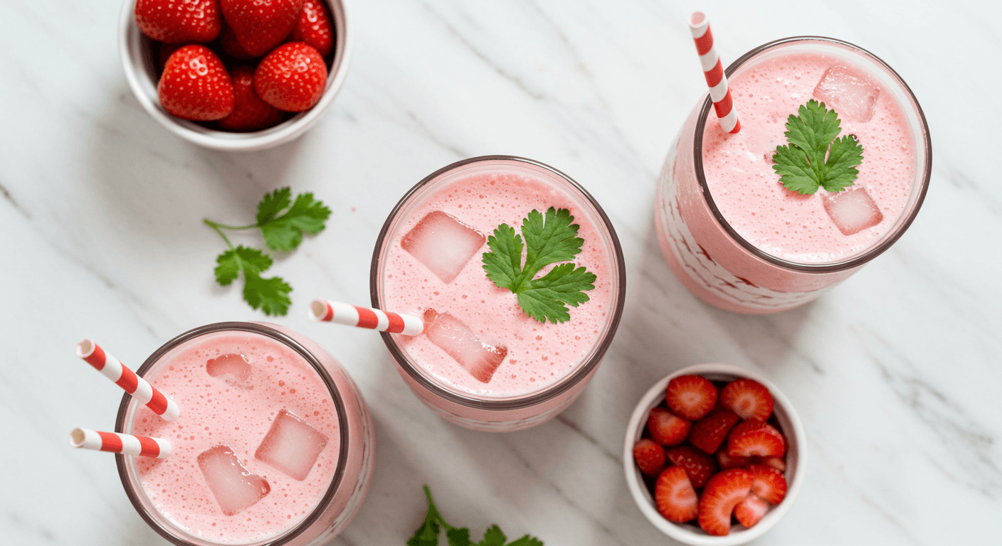 Homemade In-N-Out Strawberry Shake
