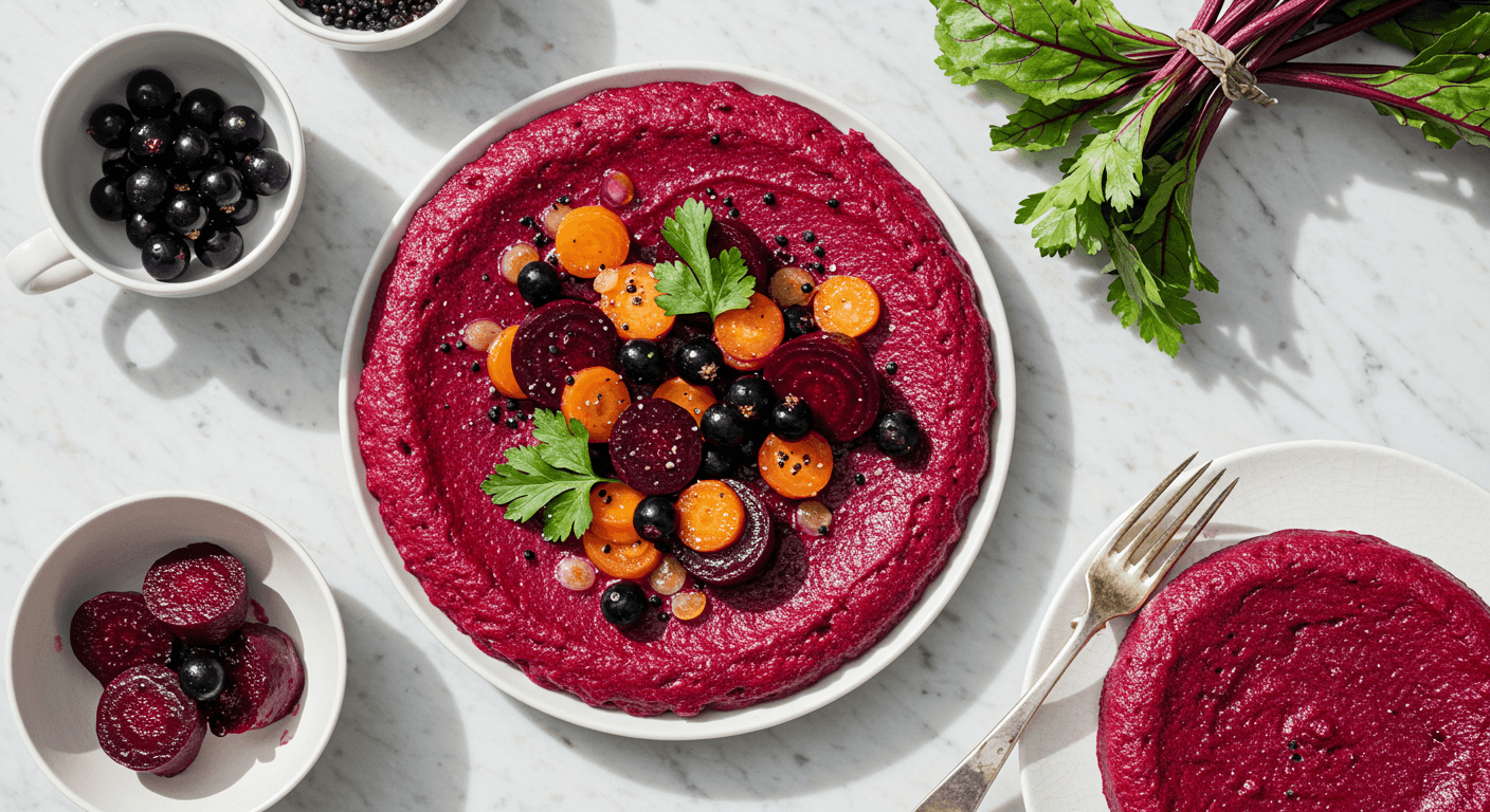 Nordic Earth & Berry Platter: A Noma-Inspired Beetroot & Blackcurrant Replication