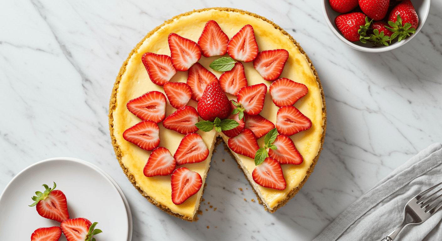 Homemade Dreamy Strawberry Cheesecake (Cheesecake Factory Style)