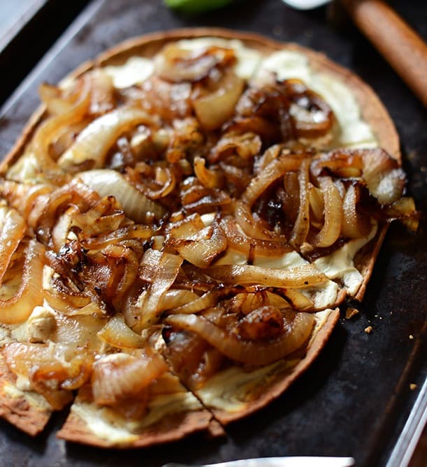 Goat Cheese & Caramelized Onion Pizza
