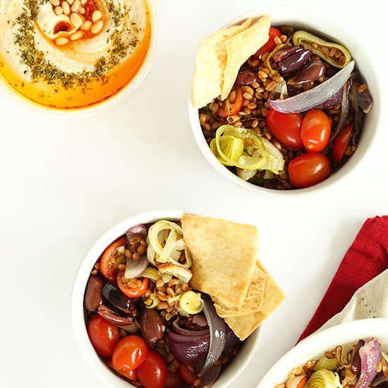 Mediterranean Wheat Berry Salad