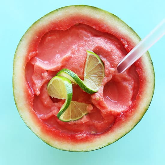 Coconut Lime Watermelon Slushie