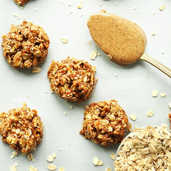 Almond Butter No-Bake Cookies