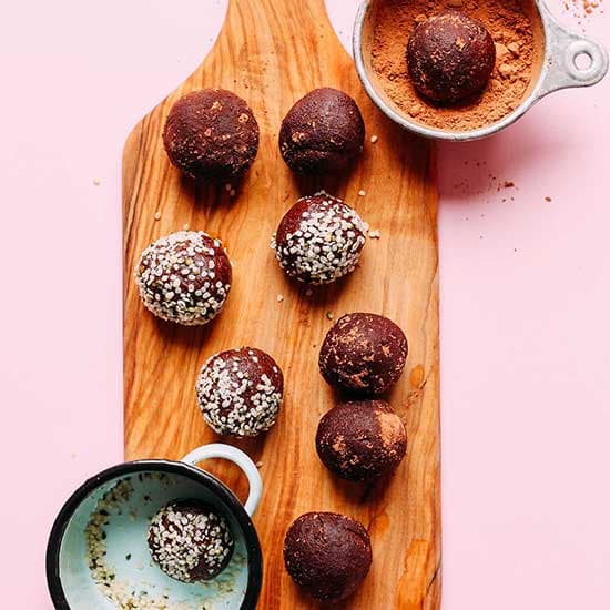 Dark Chocolate Hemp Energy Bites