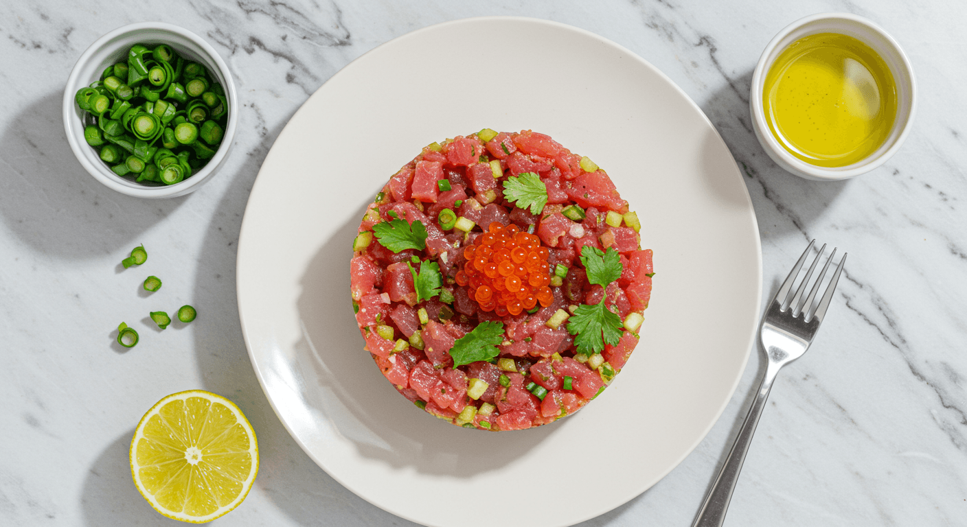 Homemade Masa-Inspired Tuna & 'Ocean Jewels' Tartare