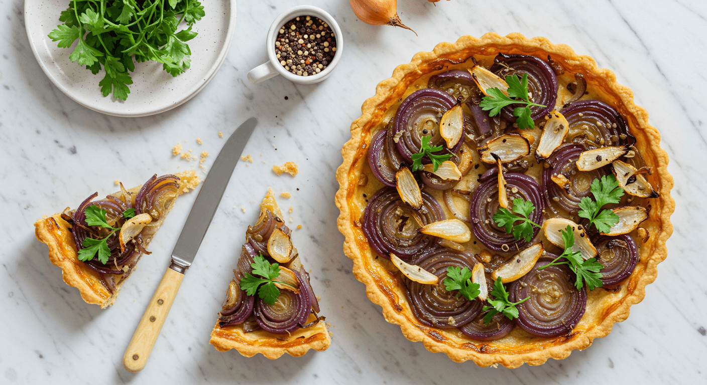 Per Se-Inspired Golden Onion Tartlets